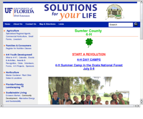 sumter4h.org: Sumter County 4-H Extension Office
Sumter County Extension Office ? Solutions for Your Life - UF Institute of Food and Agricultural Sciences