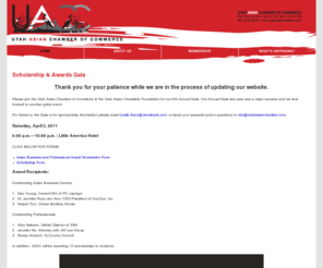 utahasianchamber.com: Utah Asian Chamber of Commerce
The Utah Asian Chamber of Commerce works to foster Asian business and professionals within the state of Utah.