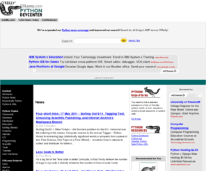 onpython.com: ONLamp.com: Python DevCenter
O'Reilly Network's source for Python developer news and information.