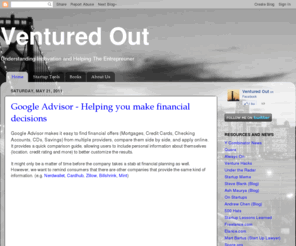 venturedout.com: Ventured Out
VenturedOut is a technology media property, dedicated to obsessively profiling startups, reviewing new internet products, and providing startups with valuable time-saving tools.