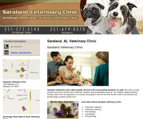 vet-animalhospital-mobileal.com: Veterinary Clinic Saraland, AL - Saraland Veterinary Clinic
Saraland Veterinary Clinic provides quality vet care to Saraland, AL. Call 251-679-0370 today.