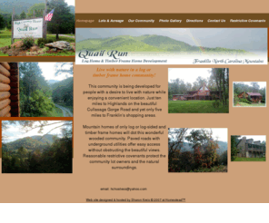 quailrunsubd.com: Homepage
Mountain Lots for Sale, Log and Timber Frame Home Subdivision, Quail Run Subdivision,