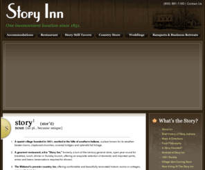 storyinn.org: Story Inn | Brown County Indiana Bed and Breakfast
With one inconvenient location since 1851, the Story Inn is Brown County Indiana's premier bed and breakfast featuring gourmet fine dining and wonderfully secluded accommodations.