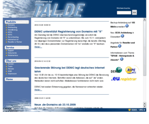 zisp.info: TAL.DE Klaus Internet Service GmbH, Wuppertal
Website der Firma TAL.DE Klaus Internet Service GmbH, Wuppertal.
