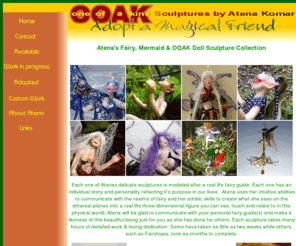 adoptamagicalfriend.com: OOAK sculptures by Atena Komar, Fairy, mermaid and fantasy art
Fairy & Mermaid Sculptures - fries and mermaids hand made by Atena