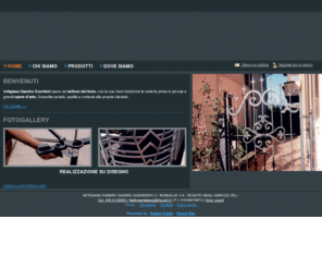 fabbroartigiano.com: Fabbro artigiano Teramo - Ferro battuto Teramo - Roseto degli Abruzzi - Visual Site
Artigiano Sandro Guerrieri opera nel settore del ferro, con le sue mani trasforma la materia prima in piccole e grandi opere d'arte. Garantita serietà, qualità e cortesia alla propria clientela.