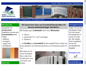 kunststoffzaun.info: Zaunbau aus Vollkunststoff
Kunststoffzaun