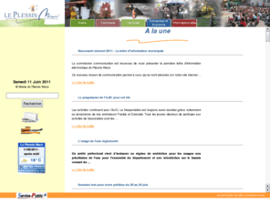 le-plessis-mace.fr: LE PLESSIS-MACE - Site Officiel de la Commune
Site Officiel du PLESSIS-MACE (49 - Maine et Loire) - Toutes les informations pratiques et l'actualité de la Commune. 