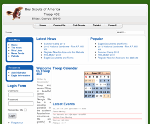 troop-402.org: Welcome to Troop 402
BSA Troop 402 of Ellijay, Georgia