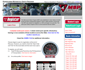 pamsp.com: Pennsylvania Motorcycle Safety Program
