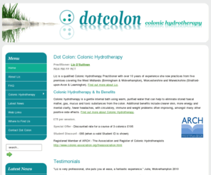 dotcolon.co.uk: Dot Colon: Colonic Hydrotherapy
Colonic hydrotherapy