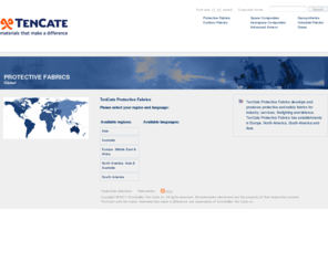 tcpf.info: TenCate - Protective Fabrics - TenCate Protective Fabrics
TenCate Protective Fabrics protects people on the job from the harmful effects of heat, flame and other related risks. The primary applications in which our products are used include structural fire fighting, wildland fire fighting and many industrial areas such as chemical, petrochemical, electrical and molten metal processing.