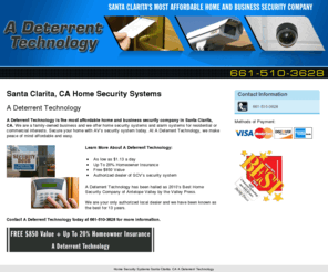 securitysantaclarita.com: Home Security Systems Santa Clarita, CA A Deterrent Technology
A Deterrent Technology provides home security systems and alarm systems for residential or commercial. Call 661-510-3628.