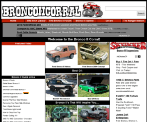 broncoiicorral.com: Welcome to the Bronco II Corral!
Welcome to the Bronco II Corral!