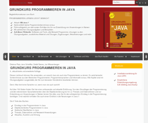 grundkurs-java.de: Grundkurs Programmieren in Java
Grundkurs Programmieren in Java