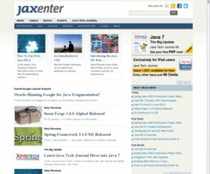 jax-asia.net: JAXenter Magazine - Java Development & Software Architecture
JAXenter Magazine provides Java Developers and Software Architects with the latest news, videos and events on Java, Enterprise Architectures and SOA.