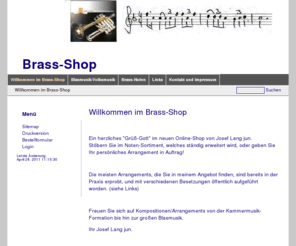 brass-shop.com: Brass-Shop - Willkommen im Brass-Shop
Brass Shop, Noten für Musiker