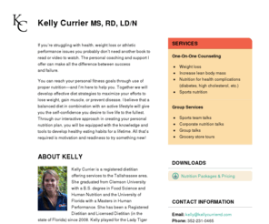 kellycurrierrd.com: Kelly Currier RD | Home
Recieve nutrition and health fitness coaching with Nutrition Specialist, Kelly Currier, through personal or group services.