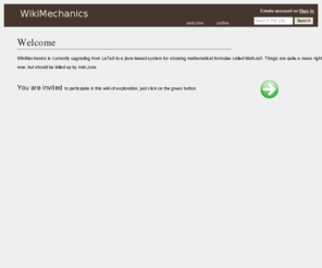 mechanicswiki.org: Welcome - WikiMechanics
