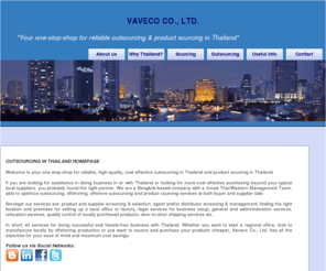 outsourcing-in-thailand.com: Outsourcing in Thailand
outsourcing in Thailand and product sourcing services to purchase and manufacture cheaper and to assist with business setup, relocation and legal services in Thailand