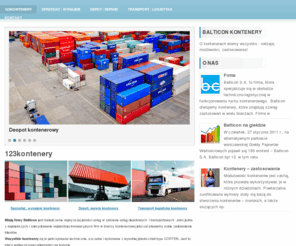 123kontenery.pl: KONTENERY SPRZEDAŻ KONTENERÓW Transport
BALTICON - Sprzedaż kontenerów , szeroka oferta : kontenery magazynowe, morskie, chłodnicze, budowlane
