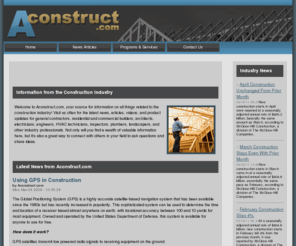 aconstruct.com: Aconstruct.com - Information from the Construction Industry
Aconstruct.com your source for information on all things related to the construction industry