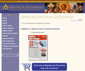 layformation.com: Roman Catholic Diocese of Sacramento - Lay Formation Institute
 The Catholic Diocese of Sacramento was formed in May 1886 in the capital city of California and encompasses 20 northern counties.