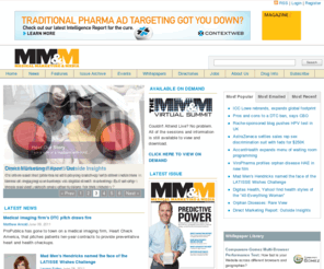 mmm-online.com: Medical Marketing and Media
Online nucleus of Medical Marketing and Media magazine, offering news, analysis, features, reports, surveys and services for leaders, thinkers, marketers, executives and creatives involved in the promotion and commercialization of prescription medicines, products and services.