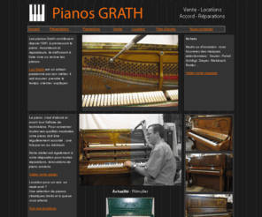 pianos-grath.com: Le site des pianos Grath
Pianos Grath : Le site d'accordage et de réparation de pianos en Auvergne. Vente de pianos neufs et d'occasions. Location de pianos de concert ou d'études.