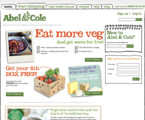 abelandcole.net: Organic food delivery. Organic vegetable boxes, fruit, meat & more - Abel & Cole
Organic vegetables, seasonal fruit & veg boxes, organic meat and more, from award winning organic food delivery company Abel &  Cole.