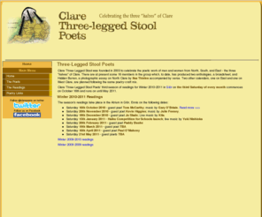 clarepoets.com: Clare Three-Legged Stool Poets
The Clare three-legged stool poets.