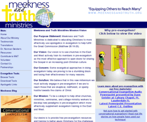 meekness.org: Dr. David Geisler welcomes you to the Meekness and Truth Ministries
website!
FREE Christian Apologetic Resources