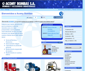 acomybombas.com.ar: Bienvenidos a Acomy Bombas
AcomY Bombas S.A. - Bombas y Accesorios industriales - Bienvenidos a Acomy Bombas