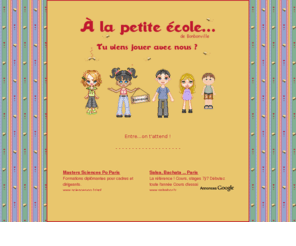 alapetiteecole.com: A la petite cole - Site pour enfants
Site conu pour les jeunes de 2  10 ans et leurs parents. Des jeux interactifs, des coloriages, paroles et musique de chansons enfantines, des jeux  imprimer et bien plus.