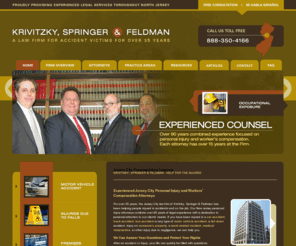 jerseycitylawyer.com: Jersey City Personal Injury Attorney | Bayonne Workers' Compensation Lawyer | New Jersey Car Accidents Attorney
Car accident? Contact a New Jersey personal injury attorney at the law offices of Krivitzky, Springer & Feldman, to schedule a consultation.