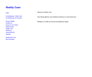 realitycues.com: Home (Reality Cues)
Reality Cues is a test, this is only a test.  Reality Cues is a test, this is only a test.  Reality Cues is a test, this is only a test.  Reality Cues is a test, this is only a test.