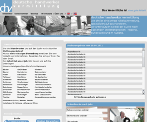 stellenboerse-deutschland.com: dhv | Stellensuche für Handwerker, Stellenangebote im Handwerk, Stellenmarkt, Jobsuche, Bewerbung, dhv, deutsche handwerker vermittlung, deutschehandwerker vermittlung, deutsche handwerkervermittlung
dhv | Stellensuche für Handwerker, Stellenangebote im Handwerk, Stellenmarkt, Jobsuche, Bewerbung, dhv, deutsche handwerker vermittlung, deutschehandwerker vermittlung, deutsche handwerkervermittlung