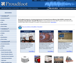 theproudfootcompany.com: Noise Control and Sound Level Reduction by The Proudfoot Company in Connecticut | Welcome to The Proudfoot Company
The Proudfoot Company pioneered noise control in concrete by introducing its SOUNDBLOX® Acoustical Masonry Units (ACMUs) in 1965. SOUNDBLOX® ACMUs reduce noise levels and prevent sound transmission far better than standard CMUs.