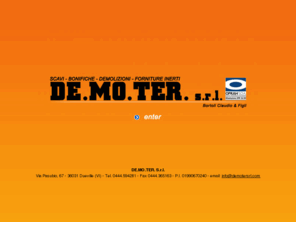 demotersrl.com: DE.MO.TER S.r.l. - Scavi - Bonifiche - Demolizioni - Forniture Inerti
scavi,bonifiche,demolizioni,forniture,forniture inerti,demoter,de.mo.ter.,oprah,soa