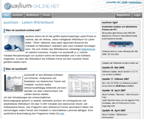 xn--latein-wrterbuch-twb.com: auxilium-online.net - Wörterbuch und Community für Latein
auxilium-online.net - Das kostenlose und offene Lateinwörterbuch