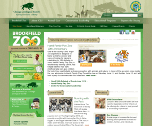 brookfieldzoo.org: Chicago Zoological Society - Home
