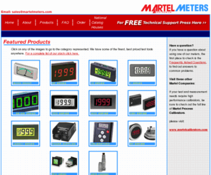 martelmeters.com: Digital Panel Meters by Martel - Home - Digital Panel Meters, Voltmeters, Ammeters, Digital Displays
Martel Electronics distributes Panel Meters, Volt Meters, Data Loggers, Power Supplies and Calibrators