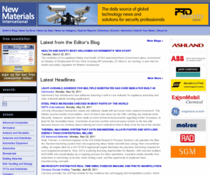 newmaterials.com: New Materials International: The daily source of global materials news
The daily source of global materials news