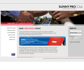 sunny-pro-club.com: SMA Sunny PRO Club : SUNNY PRO CLUB
SMA SunnyProCLub