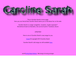 carolinesarah.com: Caroline Sarah, Musician, Singer songwriter,superstar
Caroline Sarah, Musician, Singer songwriter,superstar