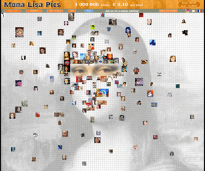 monalisapics.com: La joconde, une oeuvre réalisée par collage de photos
Mona lisa, une oeuvre d'art collective par collage de photos