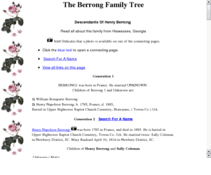 theberrongfamily.com: The Berrong Family Of Hiawassee Georgia www.theberrongfamily.com
The Berrong Family Of Hiawassee Georgia   Descendants of Henry Berrong of Towns County Hiawassee GA