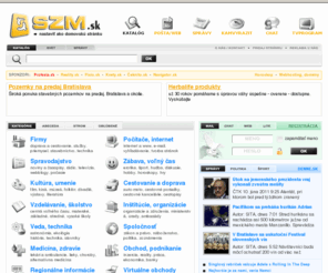 superzoznam.sk: SZM.sk - najväčší zoznam slovenského internetu
SZM.sk - najväčší zoznam slovenského internetu