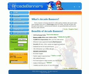 arcadebanners.com: Arcade Banners - Gaming Banner Exchange
