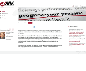 jank-consulting.com: Sabina Jank, jank consulting - Prozessoptimierung, Kostensenkung, Rechnungsbearbeitung, Automatisierung, Optimierung, Invoice Management
Prozessdenken und Prozessoptimierung sind heute unverzichtbare Bestandteile eines jeden modernen Unternehmens; Kostensenkung durch Digitalisierung, Automatisierung, intelligente Workflow-Steuerung, Invoice Management, Purchase to Pay